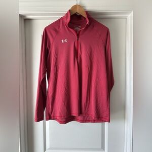 Under Armour Women's Pink Quarter-Zip Top